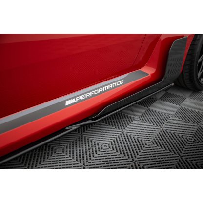 Maxton Design difuzory pod boční prahy pro BMW M2 G87, černý lesklý plast ABS, M-Performance