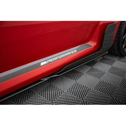 Maxton Design difuzory pod boční prahy pro BMW M2 G87, černý lesklý plast ABS, M-Performance