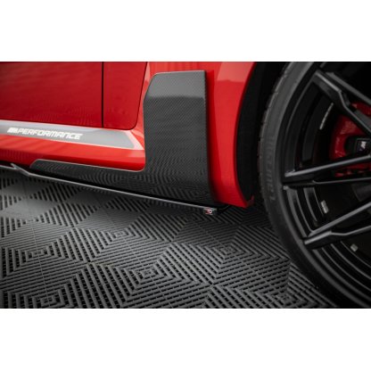 Maxton Design difuzory pod boční prahy pro BMW M2 G87, černý lesklý plast ABS, M-Performance