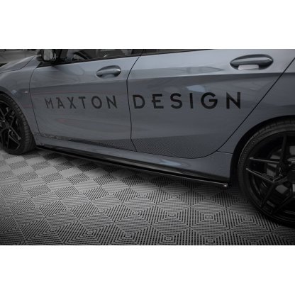 Maxton Design difuzory pod boční prahy pro BMW řada 1 F40, černý lesklý plast ABS, M-Pack