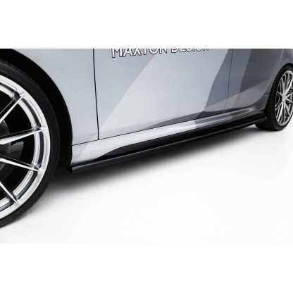 Maxton Design difuzory pod boční prahy pro BMW řada 1 F70, černý lesklý plast ABS, M-Pack / M135i