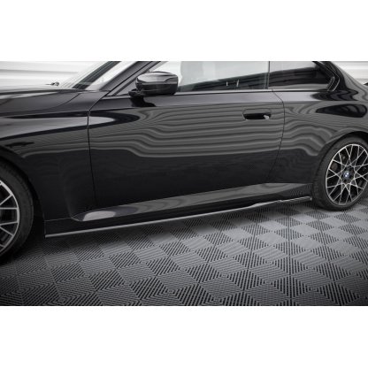 Maxton Design difuzory pod boční prahy pro BMW řada 2 G42 Standard, černý lesklý plast ABS