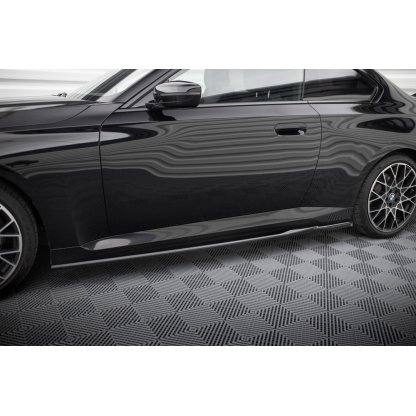 Maxton Design difuzory pod boční prahy pro BMW řada 2 G42 Standard, černý lesklý plast ABS