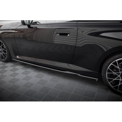Maxton Design difuzory pod boční prahy pro BMW řada 2 G42 Standard, černý lesklý plast ABS