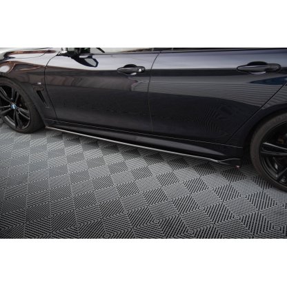 Maxton Design difuzory pod boční prahy pro BMW řada 4 F32, F33, F36, černý lesklý plast ABS, M-pack