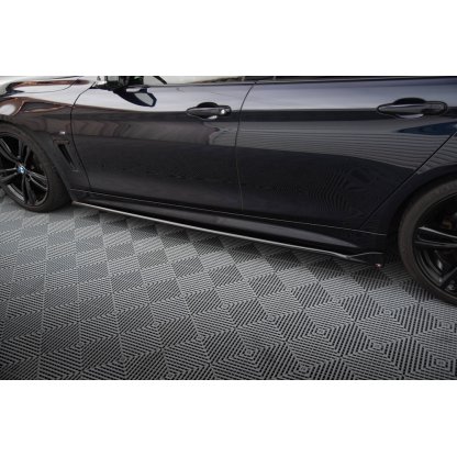 Maxton Design difuzory pod boční prahy pro BMW řada 4 F32, F33, F36, černý lesklý plast ABS, M-pack