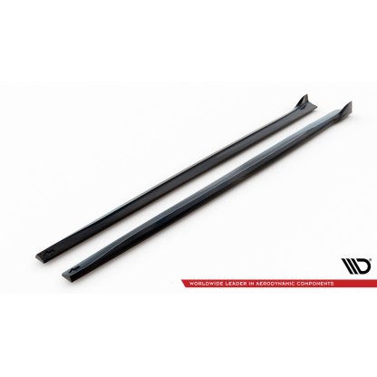 Maxton Design difuzory pod boční prahy pro BMW řada 4 F32, F33, F36, černý lesklý plast ABS, M-pack