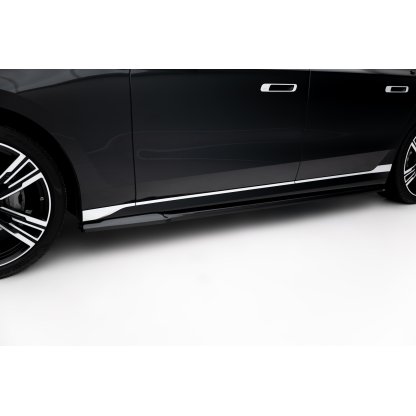 Maxton Design difuzory pod boční prahy pro BMW řada 7 G70 M760e, G70 M-Pack, černý lesklý plast ABS