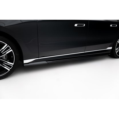 Maxton Design difuzory pod boční prahy pro BMW řada 7 G70 M760e, G70 M-Pack, černý lesklý plast ABS