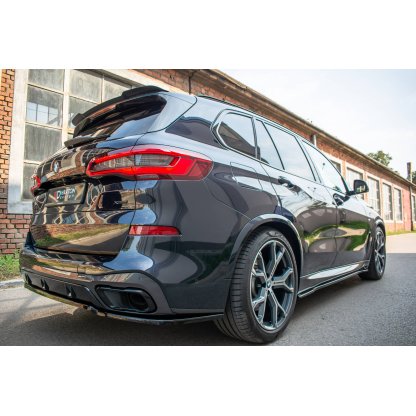 Maxton Design difuzory pod boční prahy pro BMW X5 G05, černý lesklý plast ABS, M-pack