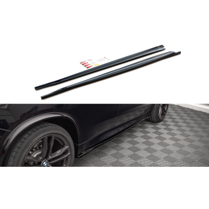 Maxton Design difuzory pod boční prahy pro BMW X5M F15, carbon-Look
