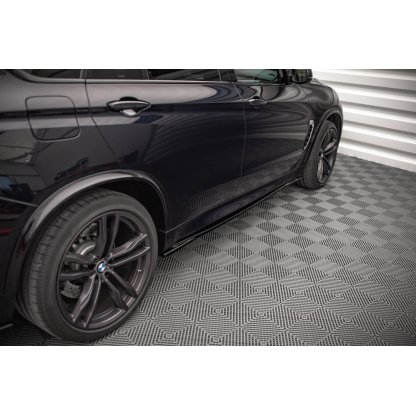 Maxton Design difuzory pod boční prahy pro BMW X5M F15, carbon-Look