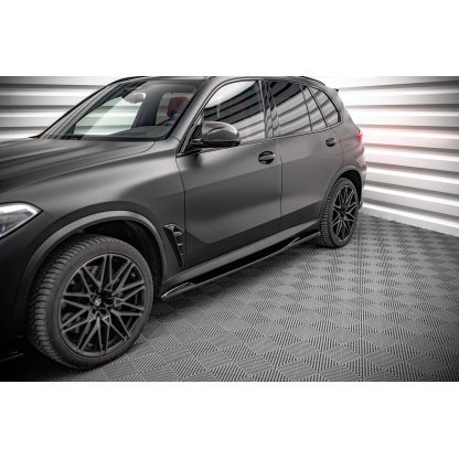 Maxton Design difuzory pod boční prahy pro BMW X5M G05, carbon-Look