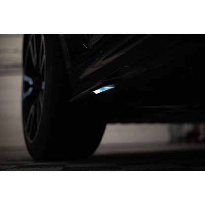 Maxton Design difuzory pod boční prahy pro BMW X7 G07, černý lesklý plast ABS