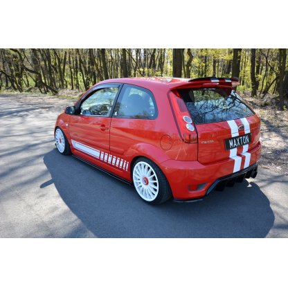Maxton Design difuzory pod boční prahy pro Ford Fiesta ST Mk6, černý lesklý plast ABS
