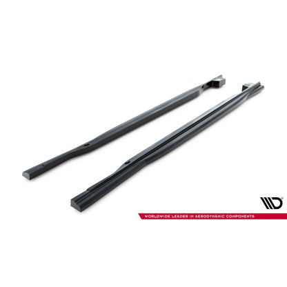 Maxton Design difuzory pod boční prahy pro Land rover Range Rover Sport Mk2, černý lesklý plast ABS