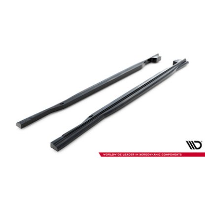 Maxton Design difuzory pod boční prahy pro Land rover Range Rover Sport Mk2, černý lesklý plast ABS