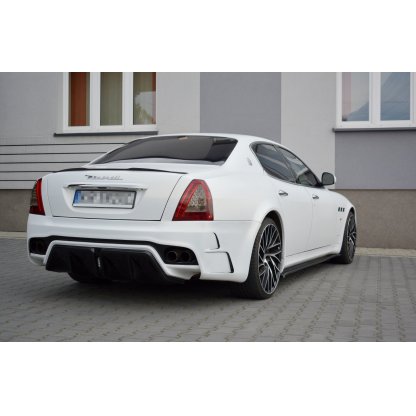 Maxton Design difuzory pod boční prahy pro Maserati Quattroporte Mk5, černý lesklý plast ABS