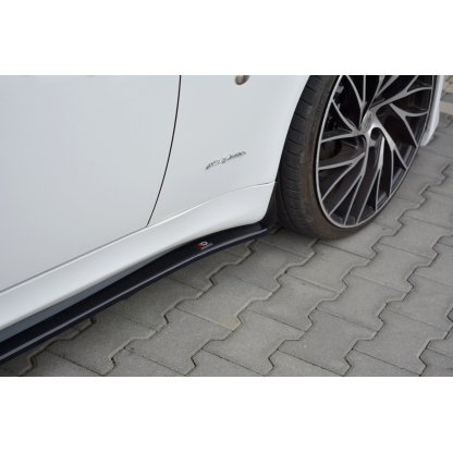 Maxton Design difuzory pod boční prahy pro Maserati Quattroporte Mk5, černý lesklý plast ABS