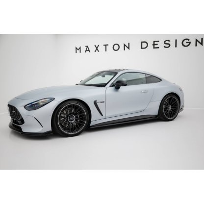 Maxton Design difuzory pod boční prahy pro Mercedes AMG GT C192 /63, černý lesklý plast ABS