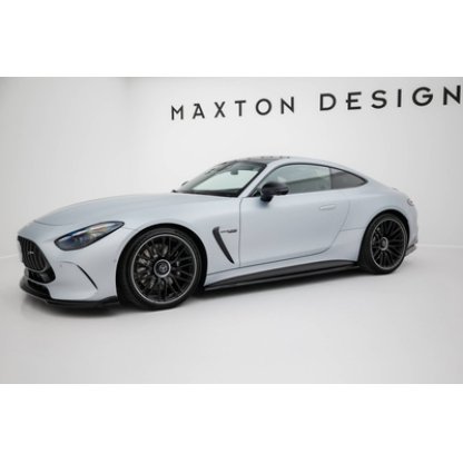Maxton Design difuzory pod boční prahy pro Mercedes AMG GT C192 /63, černý lesklý plast ABS