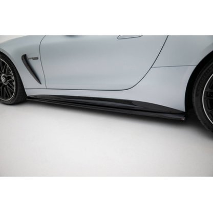 Maxton Design difuzory pod boční prahy pro Mercedes AMG GT C192 /63, černý lesklý plast ABS