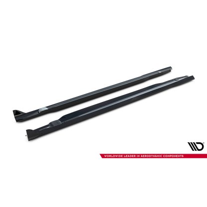 Maxton Design difuzory pod boční prahy pro Mercedes CLE C236 53 AMG, černý lesklý plast ABS