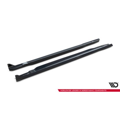 Maxton Design difuzory pod boční prahy pro Mercedes CLE C236 53 AMG, černý lesklý plast ABS