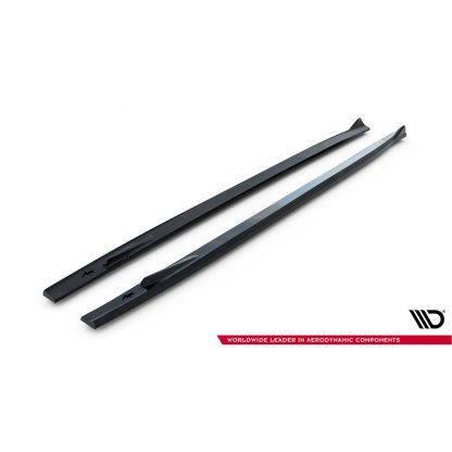 Maxton Design difuzory pod boční prahy pro Mercedes SL R232/AMG 63, černý lesklý plast ABS
