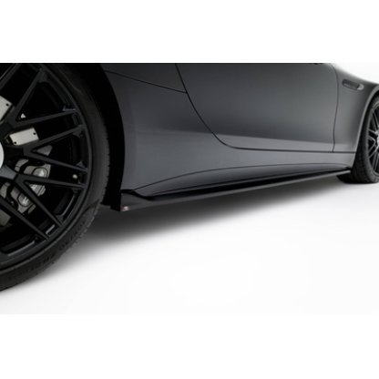 Maxton Design difuzory pod boční prahy pro Mercedes SL R232/AMG 63, černý lesklý plast ABS