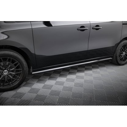 Maxton Design difuzory pod boční prahy pro Mercedes třída T W420, černý lesklý plast ABS