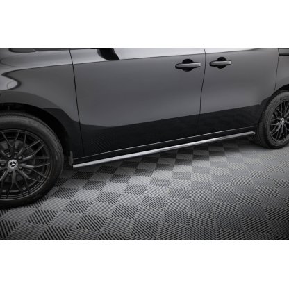 Maxton Design difuzory pod boční prahy pro Mercedes třída T W420, černý lesklý plast ABS