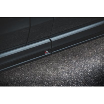Maxton Design difuzory pod boční prahy pro Mercedes třída V W447F, černý lesklý plast ABS, AMG-Line