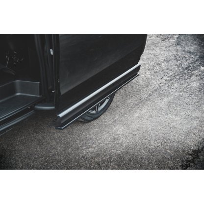 Maxton Design difuzory pod boční prahy pro Mercedes třída V W447F, černý lesklý plast ABS, AMG-Line