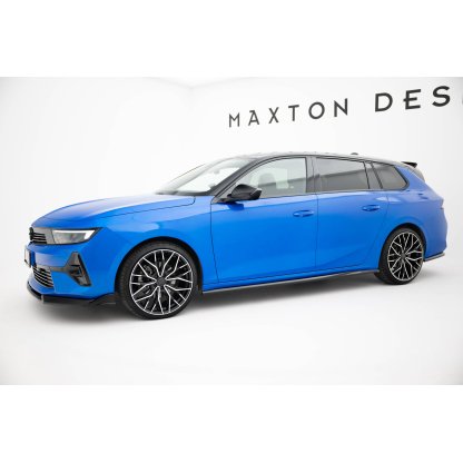 Maxton Design difuzory pod boční prahy pro Opel Astra L (Mk5), černý lesklý plast ABS, Sports Tourer