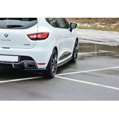 Maxton Design difuzory pod boční prahy pro Renault Clio RS Mk4, černý lesklý plast ABS