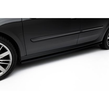 Maxton Design difuzory pod boční prahy pro Renault Laguna GT Mk3, černý lesklý plast ABS
