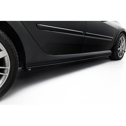 Maxton Design difuzory pod boční prahy pro Renault Laguna GT Mk3, černý lesklý plast ABS