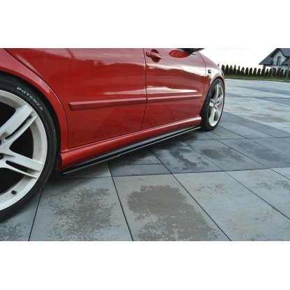 Maxton Design difuzory pod boční prahy pro Seat Leon Cupra Mk1, černý lesklý plast ABS