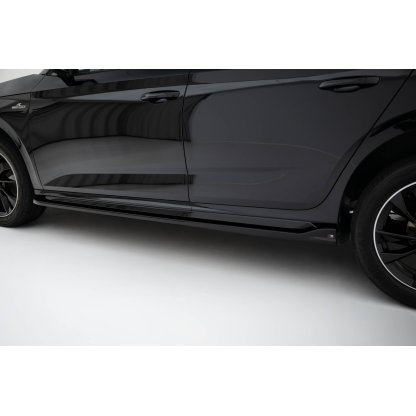 Maxton Design difuzory pod boční prahy pro Škoda Kamiq Mk1 Facelift, černý lesklý plast ABS, Monte Carlo