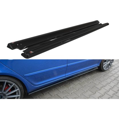 Maxton Design difuzory pod boční prahy pro Škoda Octavia RS Facelift Mk2 Facelift, plast ABS bez povrchové úpravy