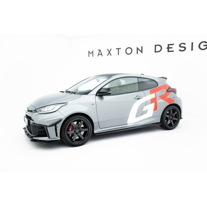 Maxton Design difuzory pod boční prahy pro Toyota GR Yaris Mk3, černý lesklý plast ABS