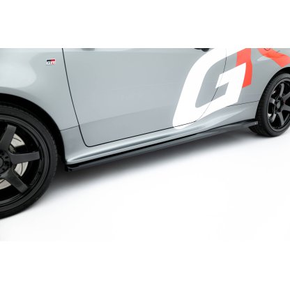Maxton Design difuzory pod boční prahy pro Toyota GR Yaris Mk3, černý lesklý plast ABS