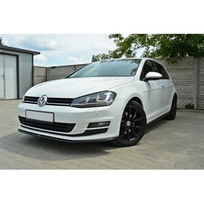 Maxton Design difuzory pod boční prahy pro Volkswagen Golf Mk7, černý lesklý plast ABS