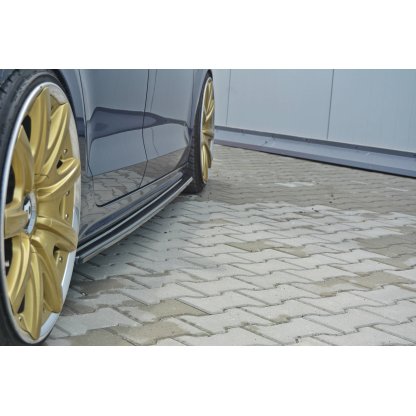 Maxton Design difuzory pod boční prahy pro Volkswagen Jetta Mk6, černý lesklý plast ABS