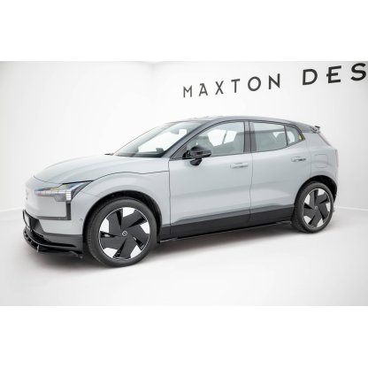 Maxton Design difuzory pod boční prahy pro Volvo EX30 Mk1, černý lesklý plast ABS