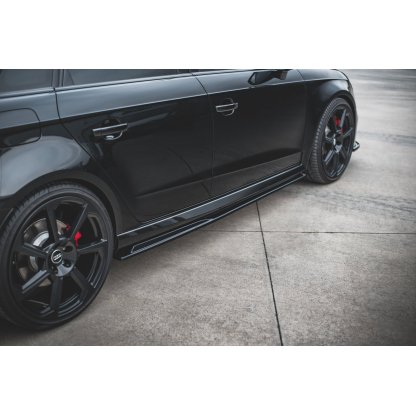 Maxton Design difuzory pod boční prahy ver.2 pro Audi RS3 8V Facelift, carbon-Look, Sedan