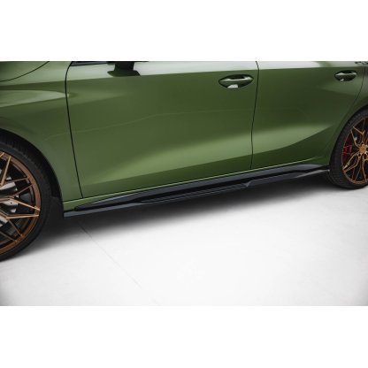 Maxton Design difuzory pod boční prahy ver.2 pro Audi S3 8Y Facelift, černý lesklý plast ABS, Sedan / Sportback
