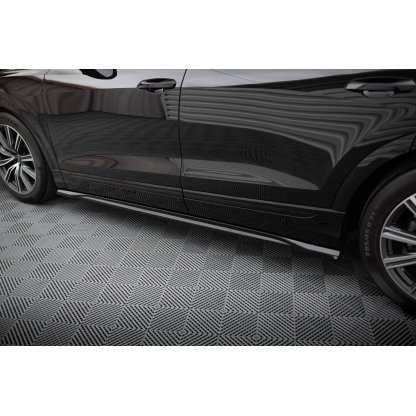 Maxton Design difuzory pod boční prahy ver.2 pro Audi SQ8 Mk 1, Mk 1 FL, černý lesklý plast ABS