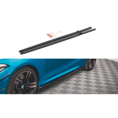 Maxton Design difuzory pod boční prahy ver.2 pro BMW M2 F87, plast ABS bez povrchové úpravy